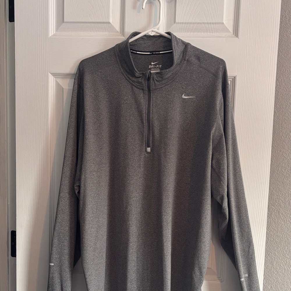 Men's Nike Charcoal Quarter-Zip Pullover XXL